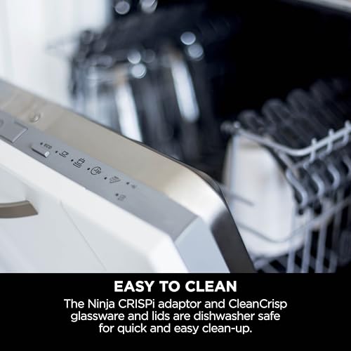 Ninja CRISPi Portable Air Fryer, 3.8L, 4-in-1: Air Fry, Roast, Keep Warm, Recrisp, Space Saving Compact Design