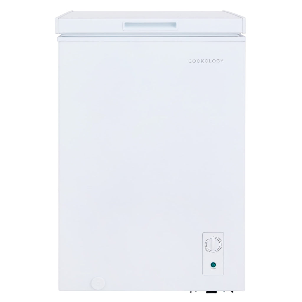Cookology CCFZ99WH Freestanding Chest Freezer in White - 99 Litre Capacity - Suitable for Outbuildings