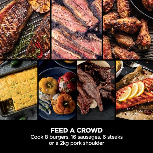 Ninja Woodfire Electric BBQ Grill & Smoker, 7-in-1 Outdoor Grill & Air Fryer, Roast, Bake, Dehydrate