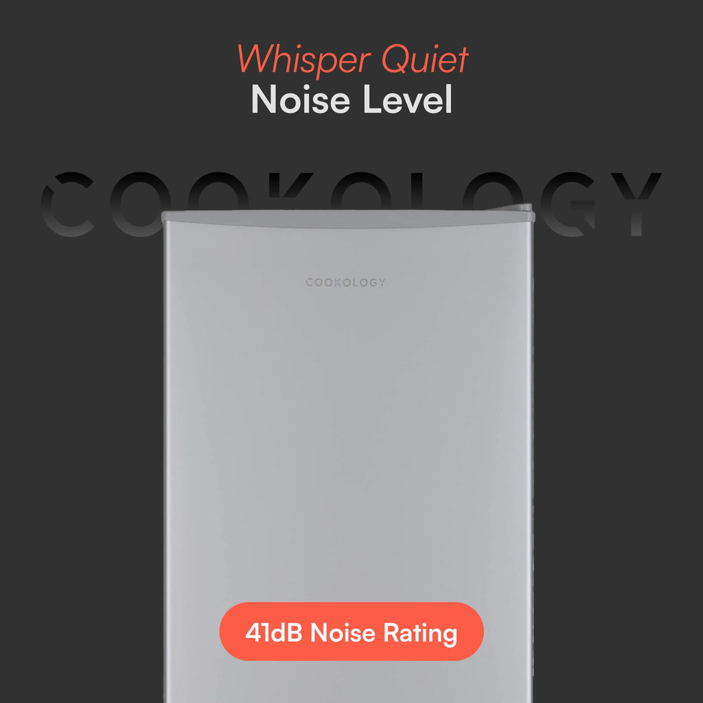 Cookology UCIF93BK Freestanding under counter Fridge in Silver - 93 Litre Capacity