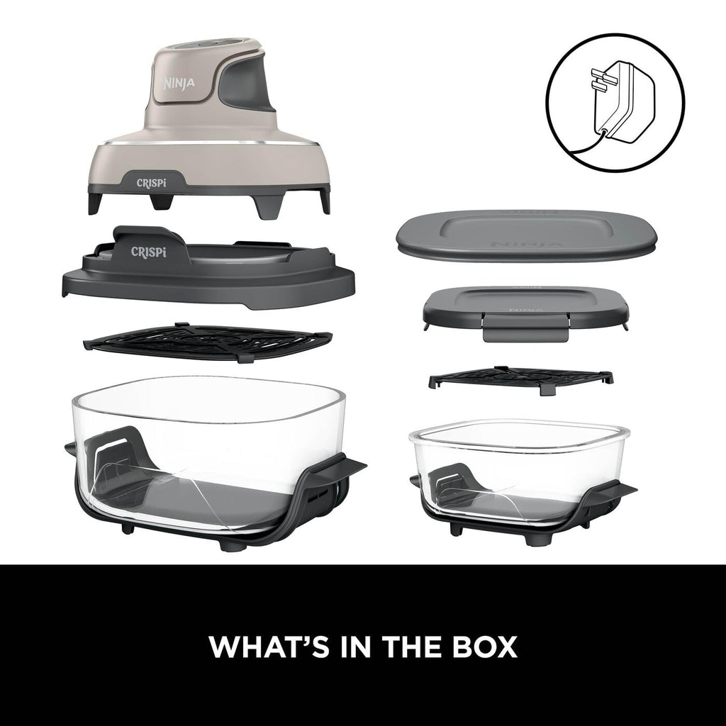 Ninja CRISPi Portable Air Fryer, 3.8L, 4-in-1: Air Fry, Roast, Keep Warm, Recrisp, Space Saving Compact Design