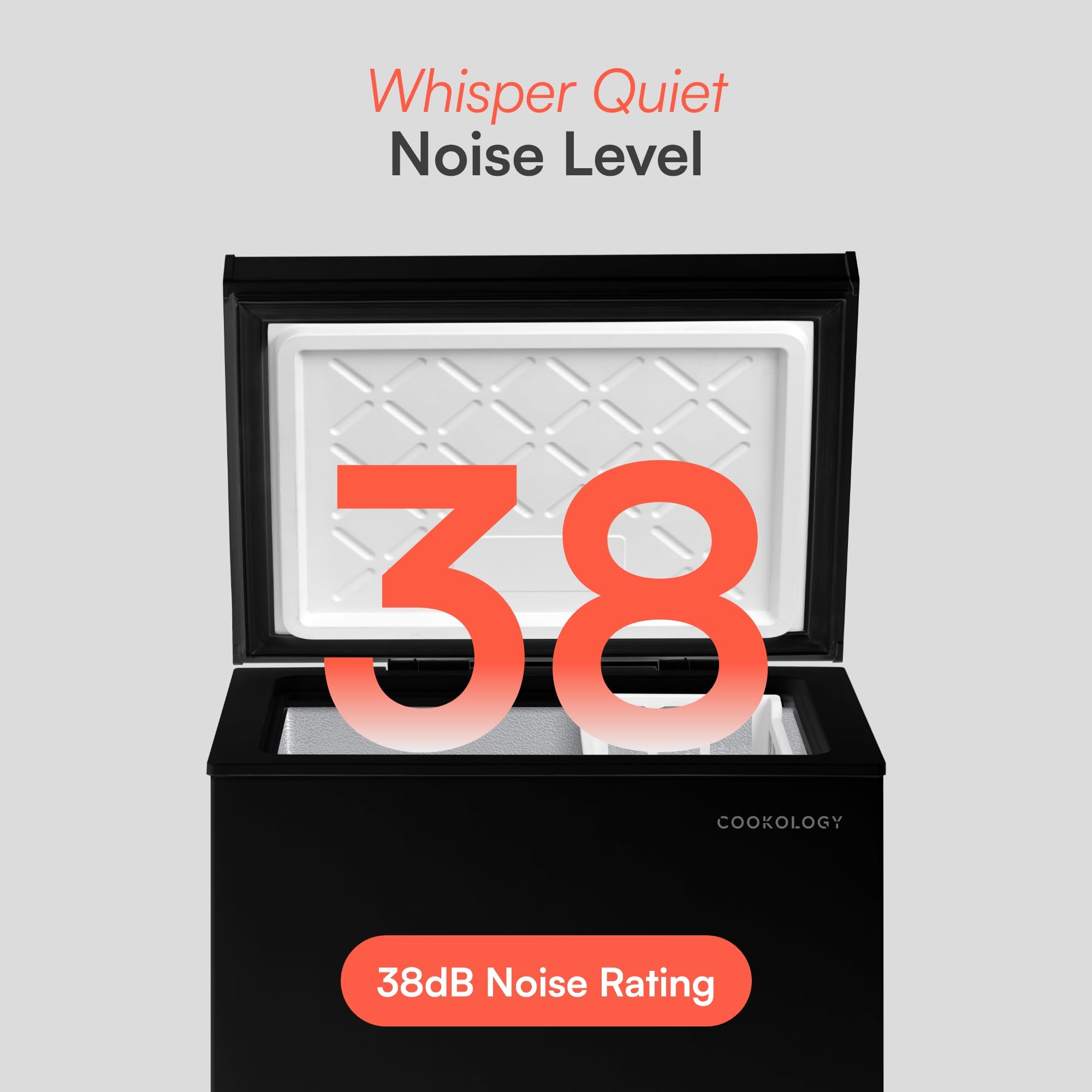 Cookology CCFZ99BK Freestanding Chest Freezer in Black - 99 Litre Capacity - For Kitchens