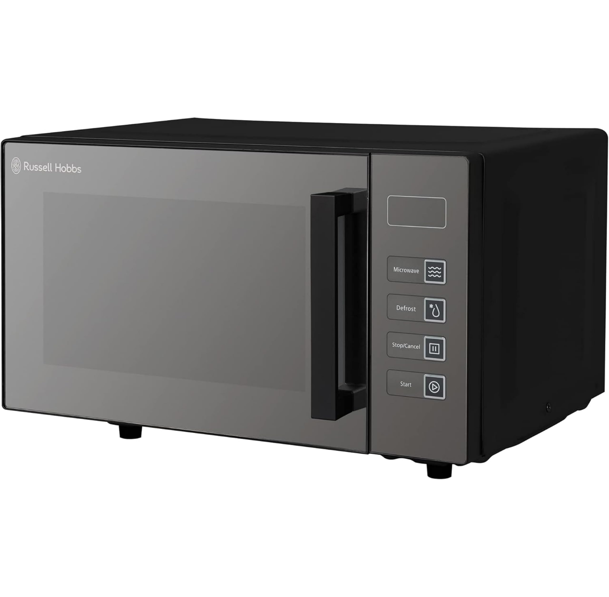 Russell Hobbs RHEM2301B 23L Easi Flatbed Digital 800w Solo Microwave, Freestanding, Black