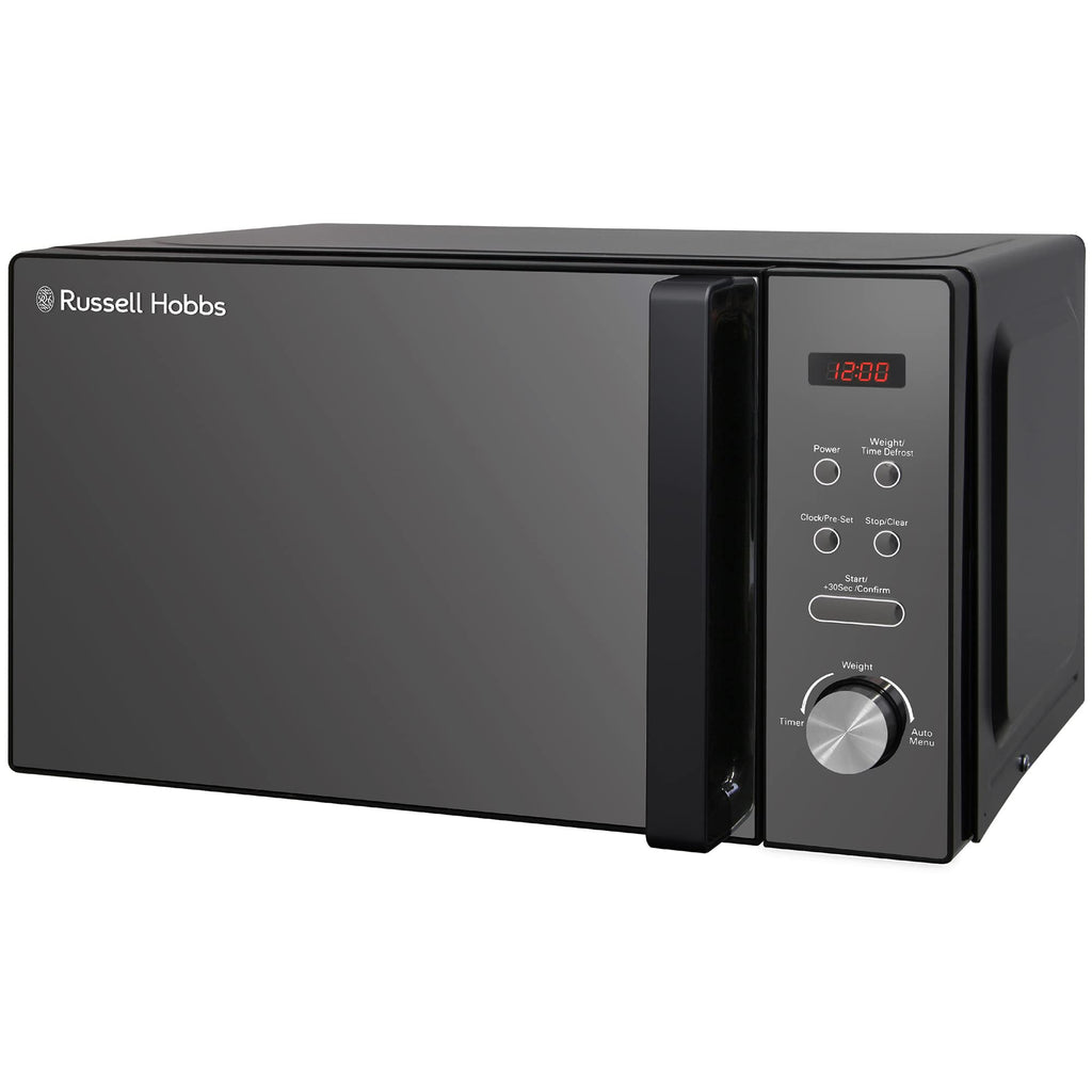 Russell Hobbs RHM2076B 20 Litre 800 W Black Digital Solo Microwave with 5 Power Levels
