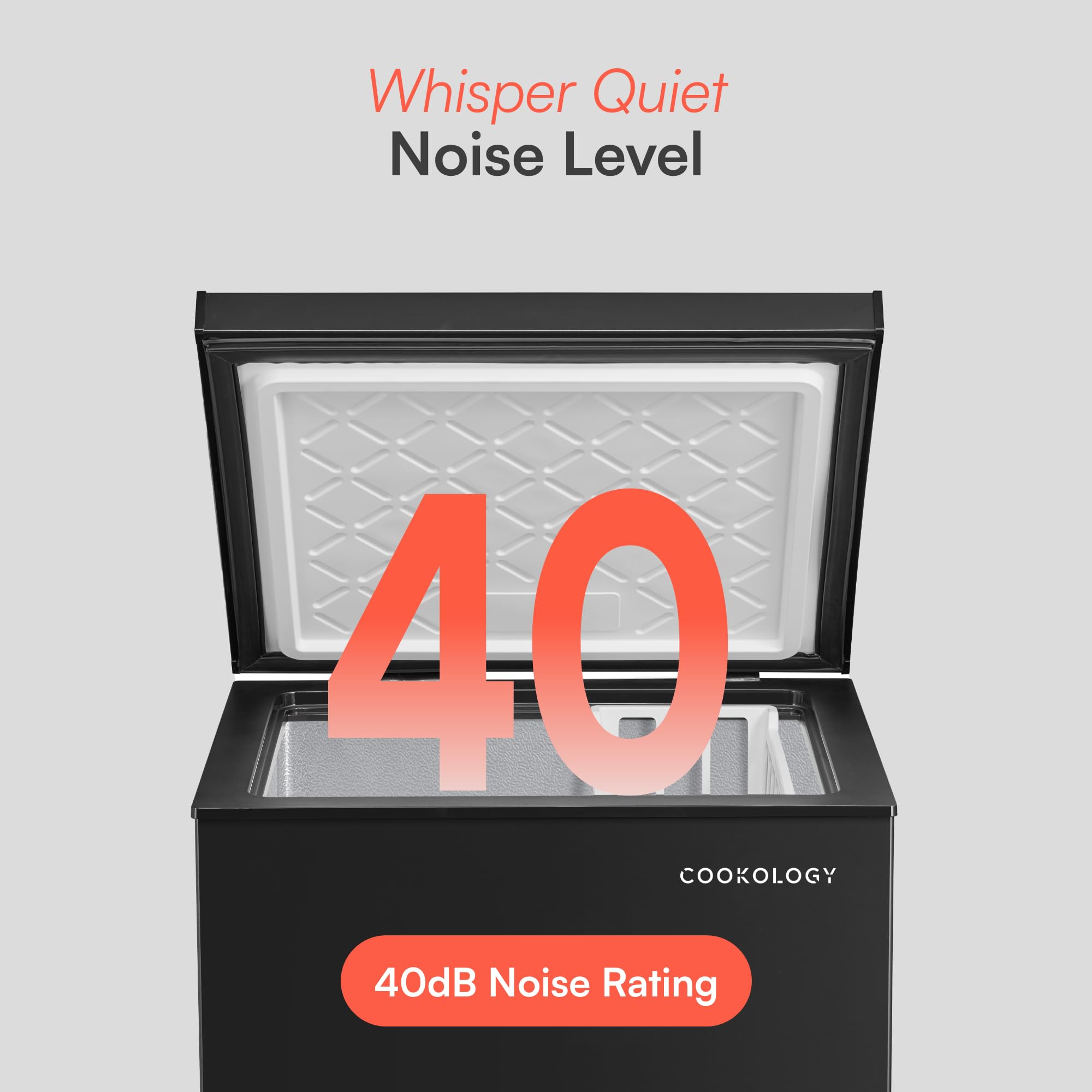 Cookology CCFZ142BK Freestanding Chest Freezer in Black - 142 Litre Capacity