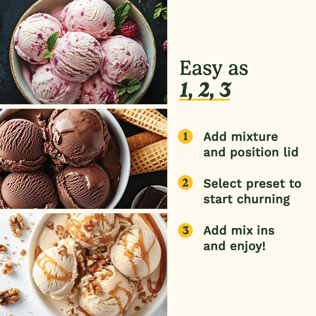 Cuisinart FreezeEase Ice Cream and Gelato Maker- Self freezing ice cream maker