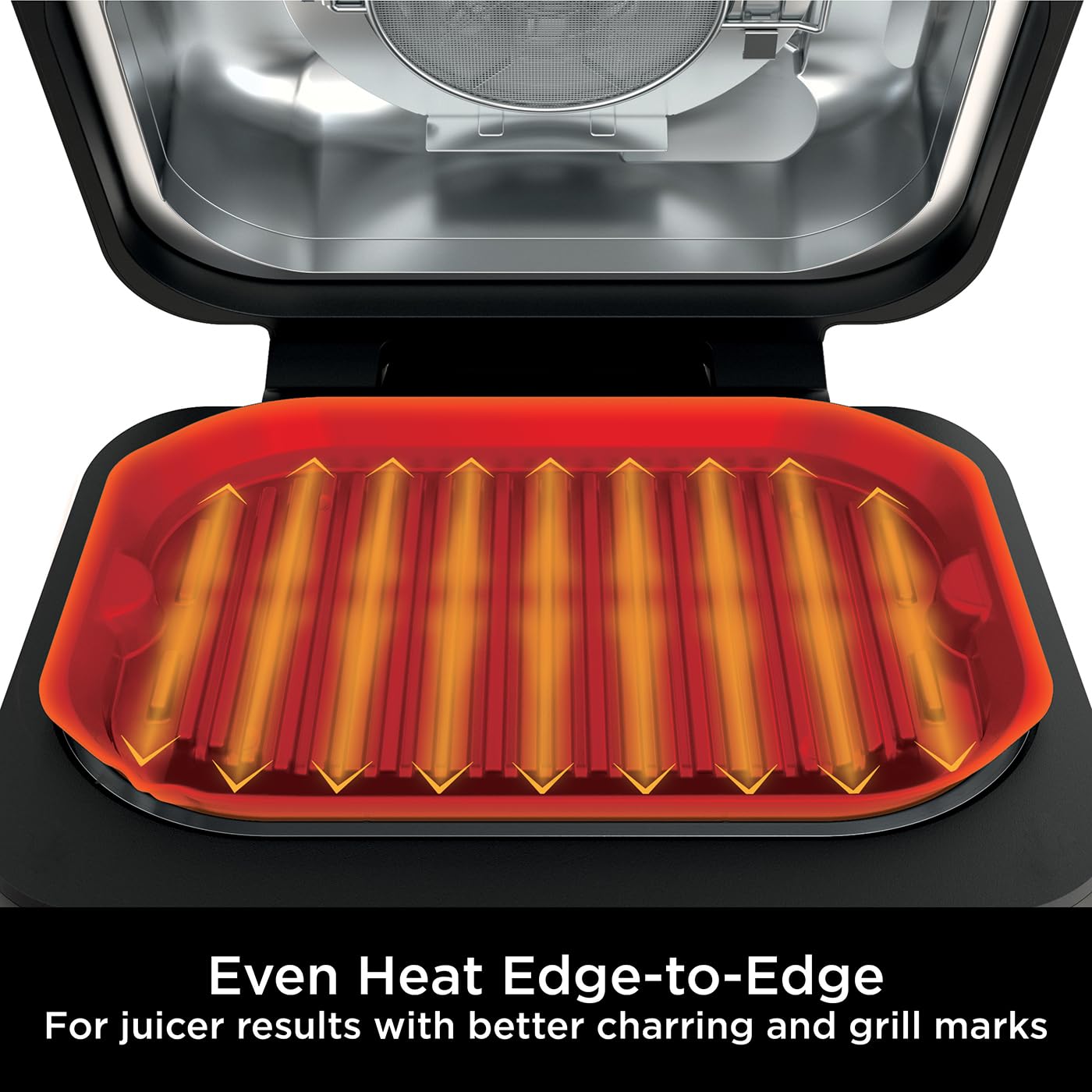 Ninja Foodi MAX PRO Health Grill, Flat Plate & Air Fryer 3.8L with Digital Cooking Probe, 7-in-1, Air Fry