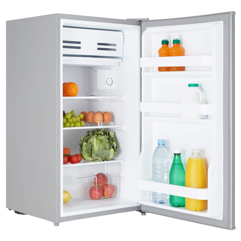 Cookology UCIF93BK Freestanding under counter Fridge in Silver - 93 Litre Capacity