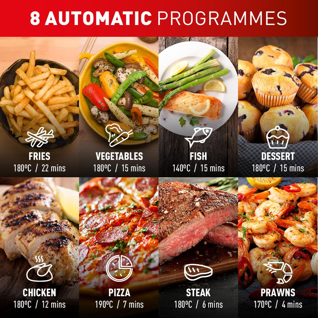 Tefal Easy Fry Mega Air Fryer, 7.5L Capacity (Serves Up to 8), 8 Preset Cooking Programs