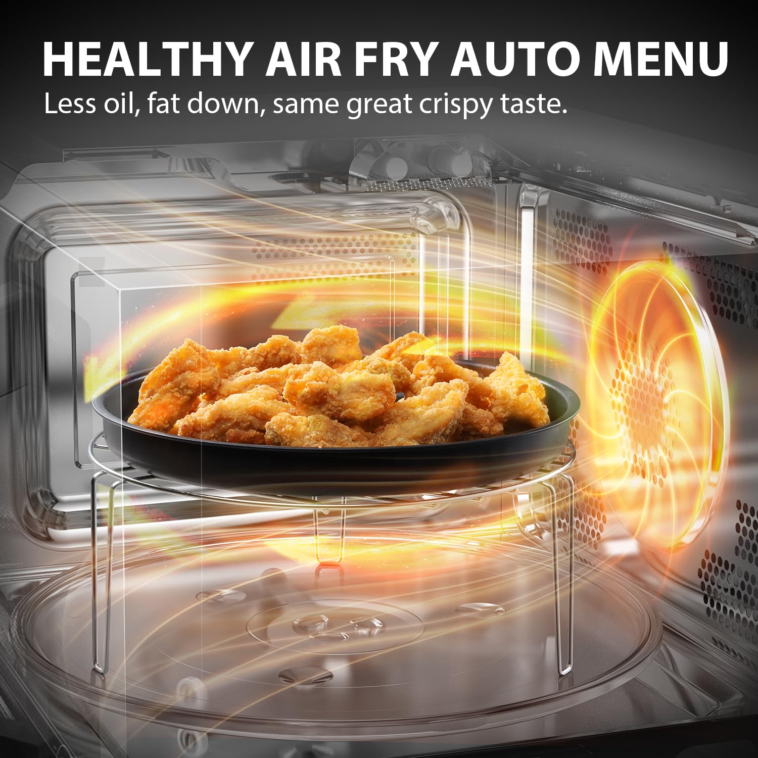 TOSHIBA 26L Air Fry Auto Menu Combo 6-in-1 900W Microwave Oven With Steamer in Morandi Grey