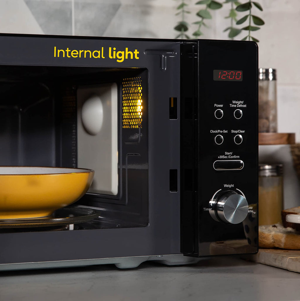 Russell Hobbs RHM2076B 20 Litre 800 W Black Digital Solo Microwave with 5 Power Levels