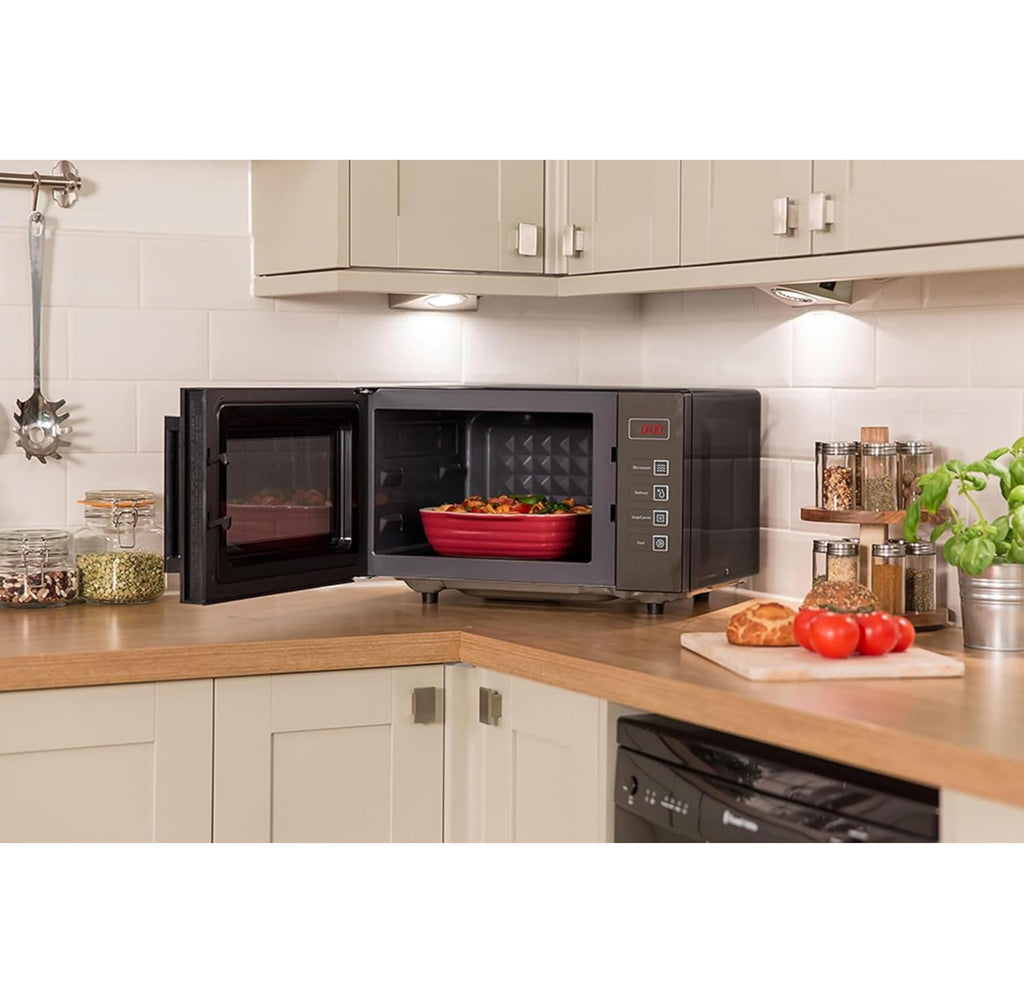 Russell Hobbs RHEM2301B 23L Easi Flatbed Digital 800w Solo Microwave, Freestanding, Black
