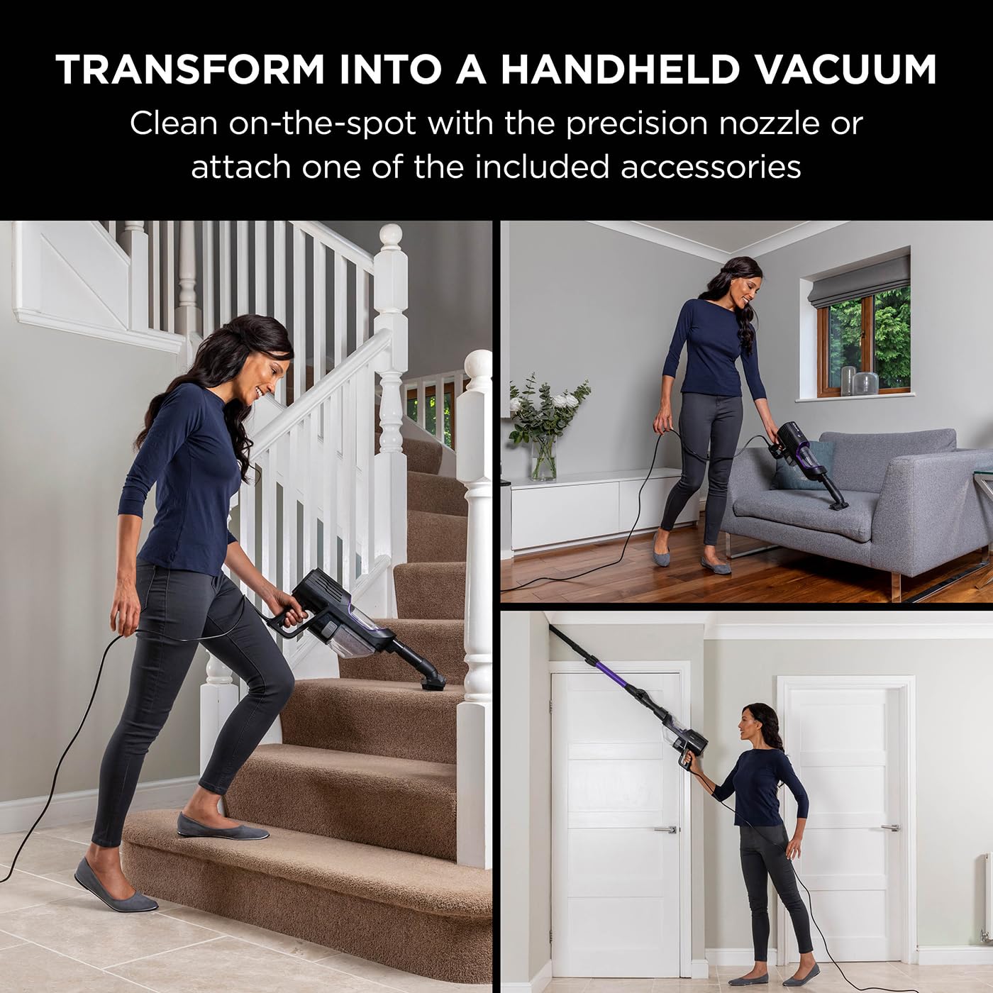 Shark Corded Stick Vacuum Cleaner with Anti Hair Wrap and DuoClean Floorhead, Flexible Vacuum Cleaner