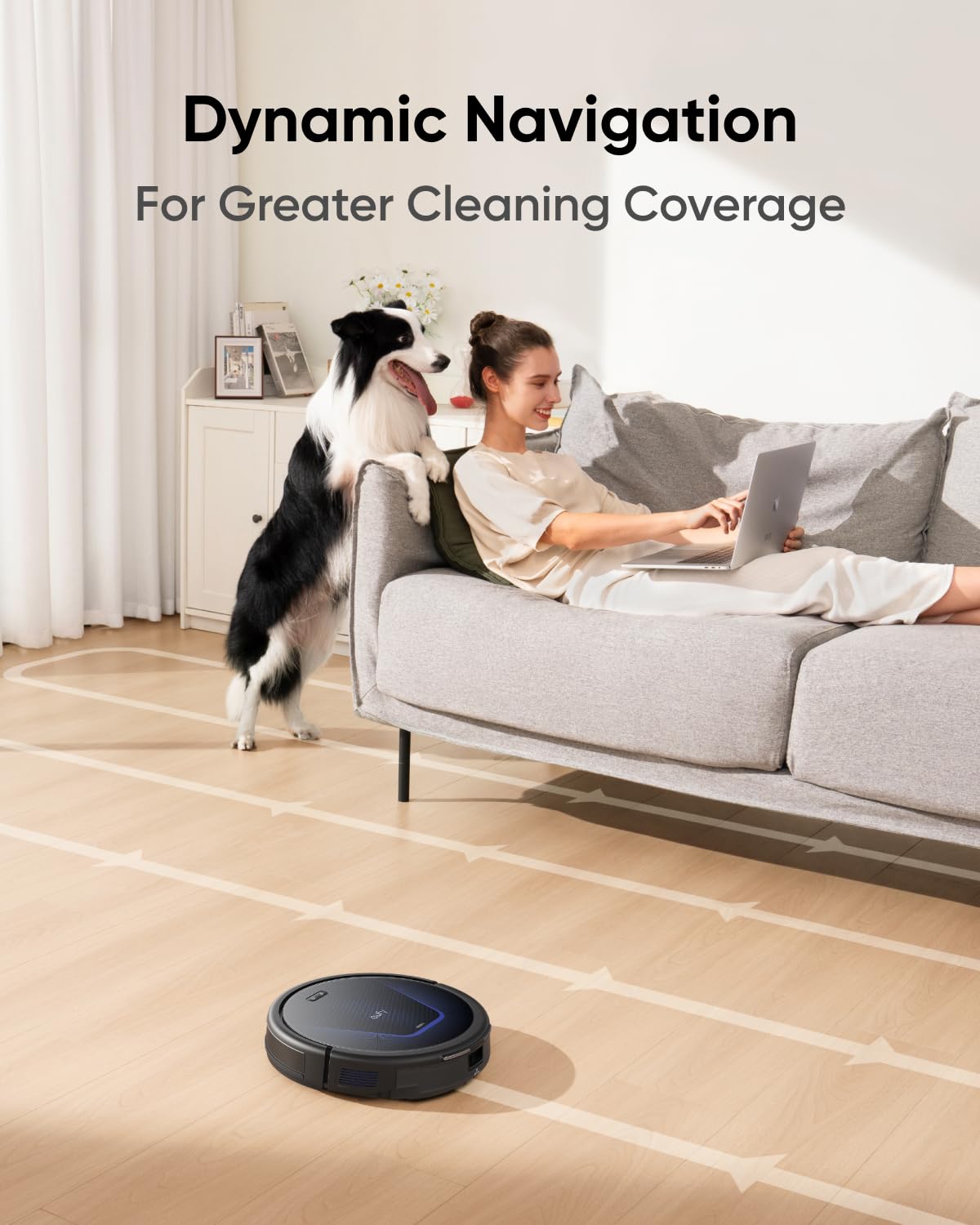 eufy G50 Robot Vacuum Cleaner with 4,000 Pa Strong Suction, Pro-Detangle Comb, Roller Brush