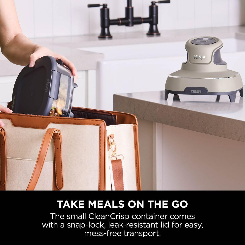 Ninja CRISPi Portable Air Fryer, 3.8L, 4-in-1: Air Fry, Roast, Keep Warm, Recrisp, Space Saving Compact Design