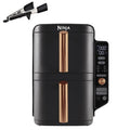 Ninja Double Stack XL Air Fryer, Vertical Dual Drawer Air Fryer with 4 cooking levels, 2 Drawers & 2 Racks