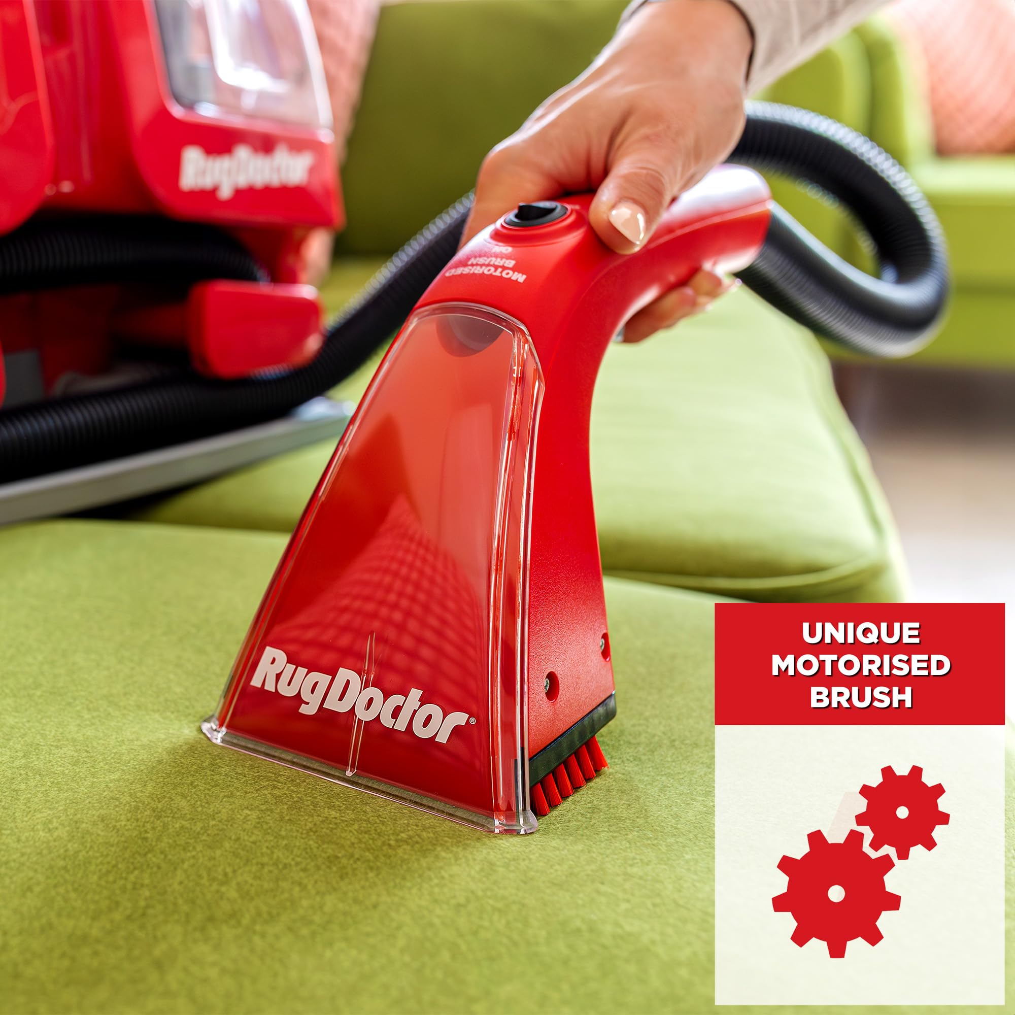 Rug Doctor 93306 Portable Spot Cleaner, Plastic, 1100 W, 1.9 liters, Red/Black