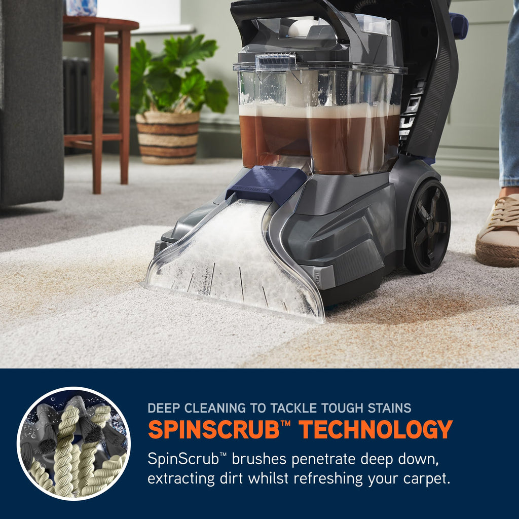 Vax SpinScrub Power Plus Carpet Cleaner Machine, Rug, Upholstery, Car, Stair Upright Shampooer Washer