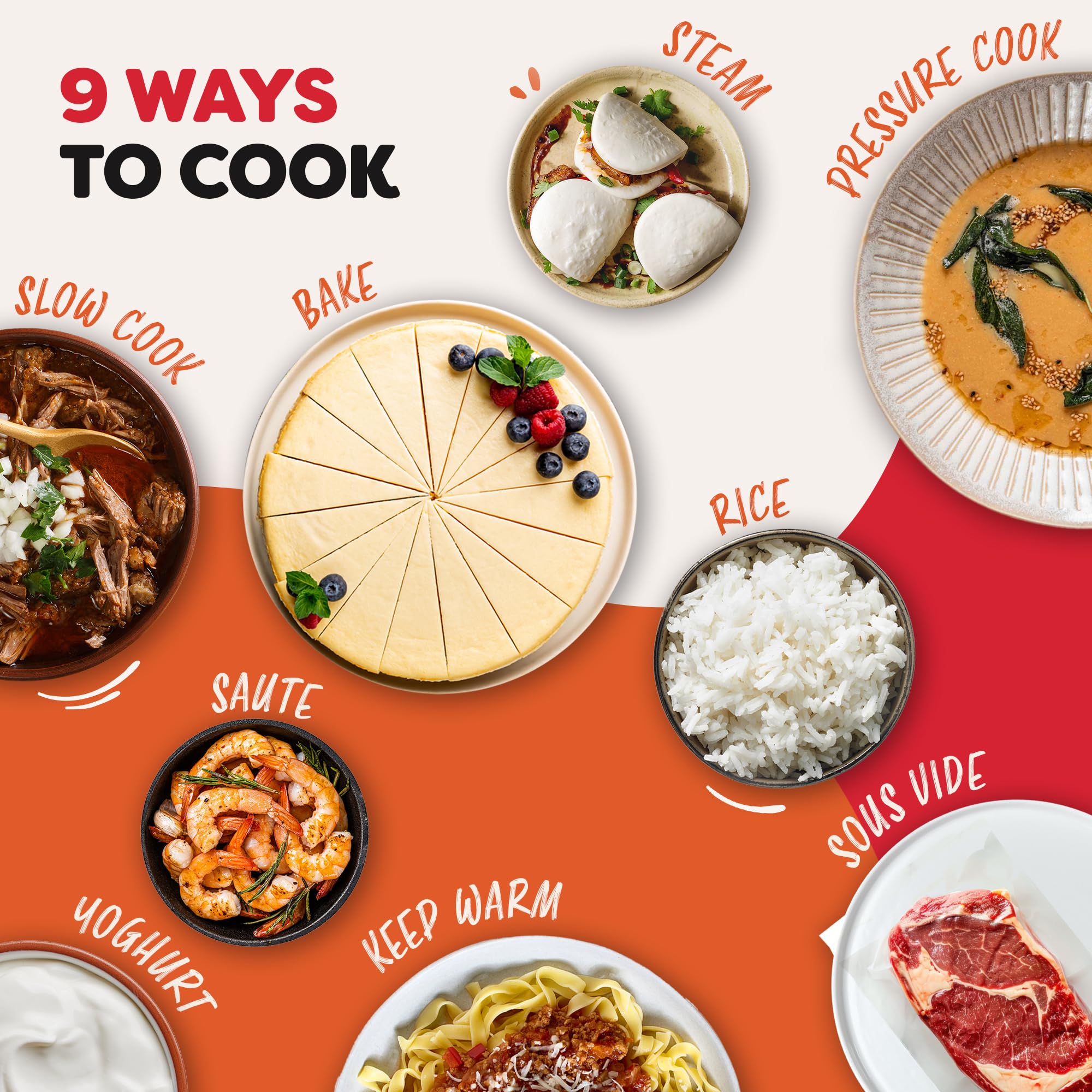 Instant Pot Duo Plus with WhisperQuiet Multi-Cooker 5.7L - Black, Electric Pressure Cooker, Slow Cooker