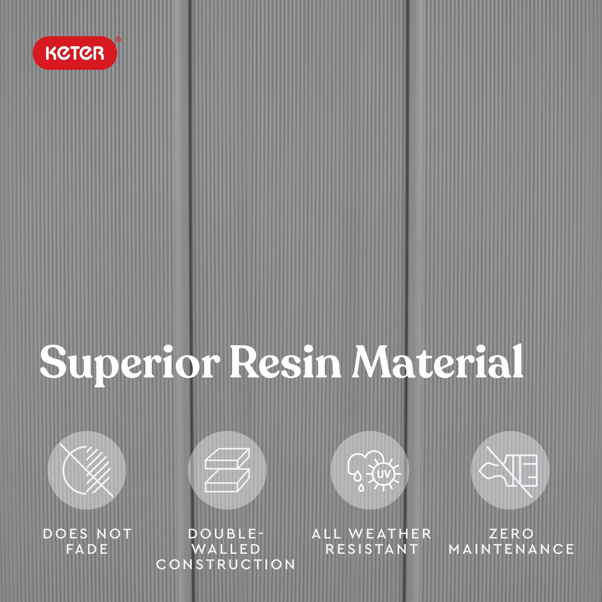 Keter Premier Shed Outdoor Resin Storage Shed with Shelf Brackets for Patio Furniture, Pool