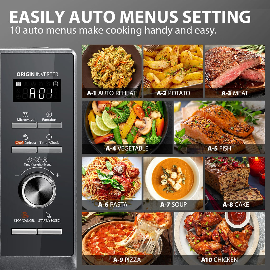 TOSHIBA 26L Air Fry Auto Menu Combo 6-in-1 900W Microwave Oven With Steamer in Morandi Grey