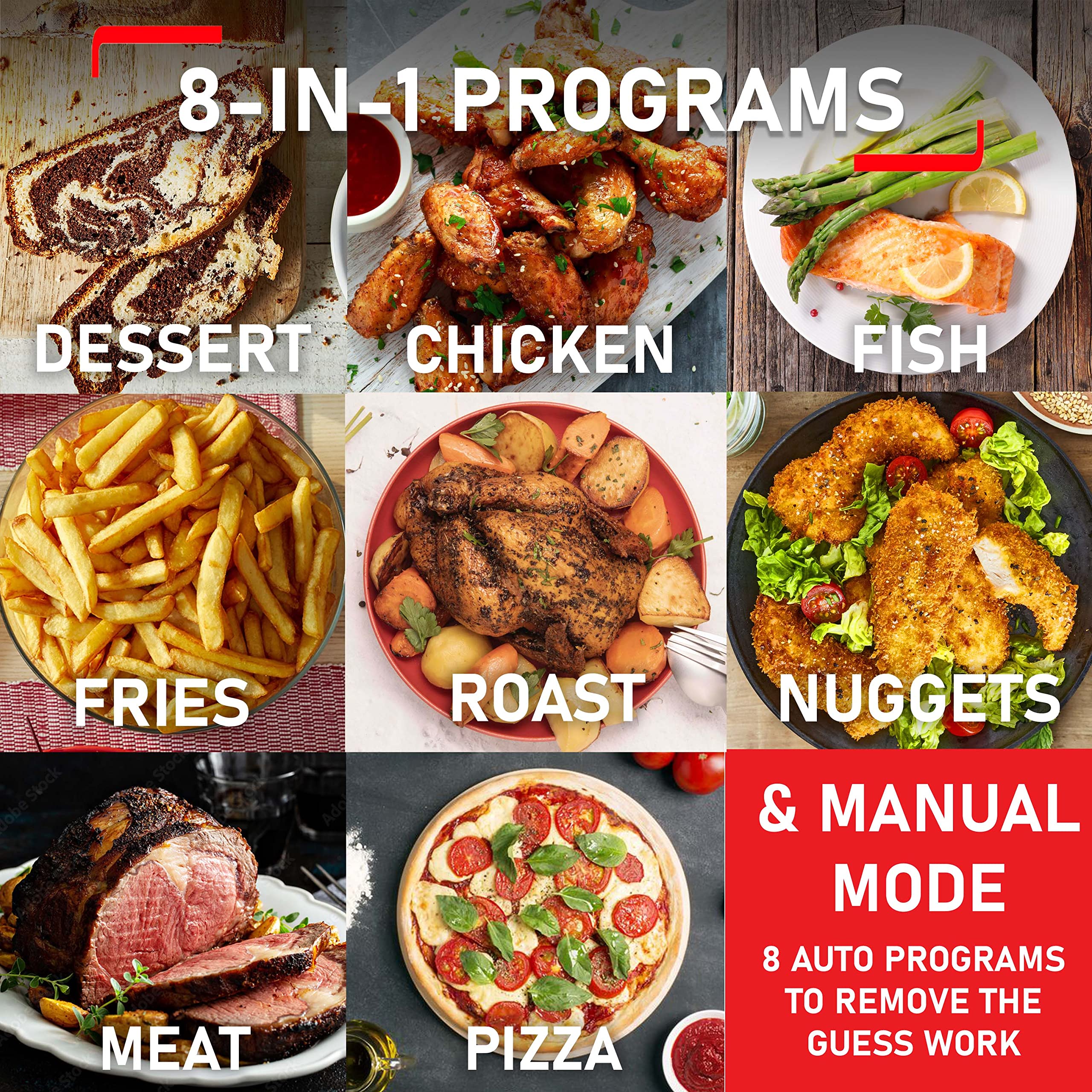 Tefal Easy Fry Precision 2-in-1 Digital Air Fryer and Grill 4.2 Litre Capacity 8 Programs